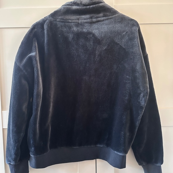 PJ Salvage Life Cozy Plush Velour Pullover Quarter Zip - Picture 3 of 4